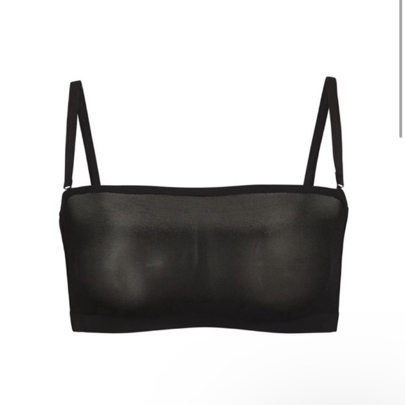 🆕 Skims Sheet Sculpt Bandeau Onyx Size XXS - Picture 1 of 7